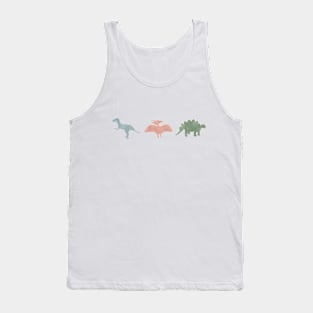 watercolor dinosaurs Tank Top